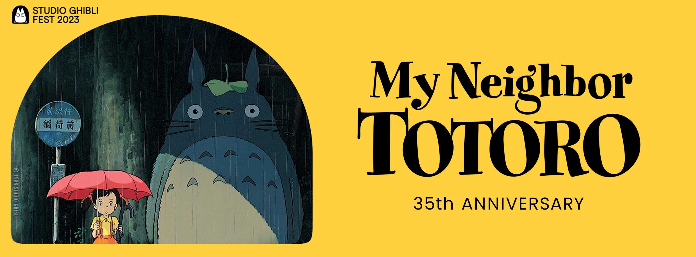 Slider Image for My Neighbor Totoro 35th Anniversary - Studio Ghibl