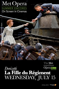Poster for La Fille du Regiment Met Summer Encore