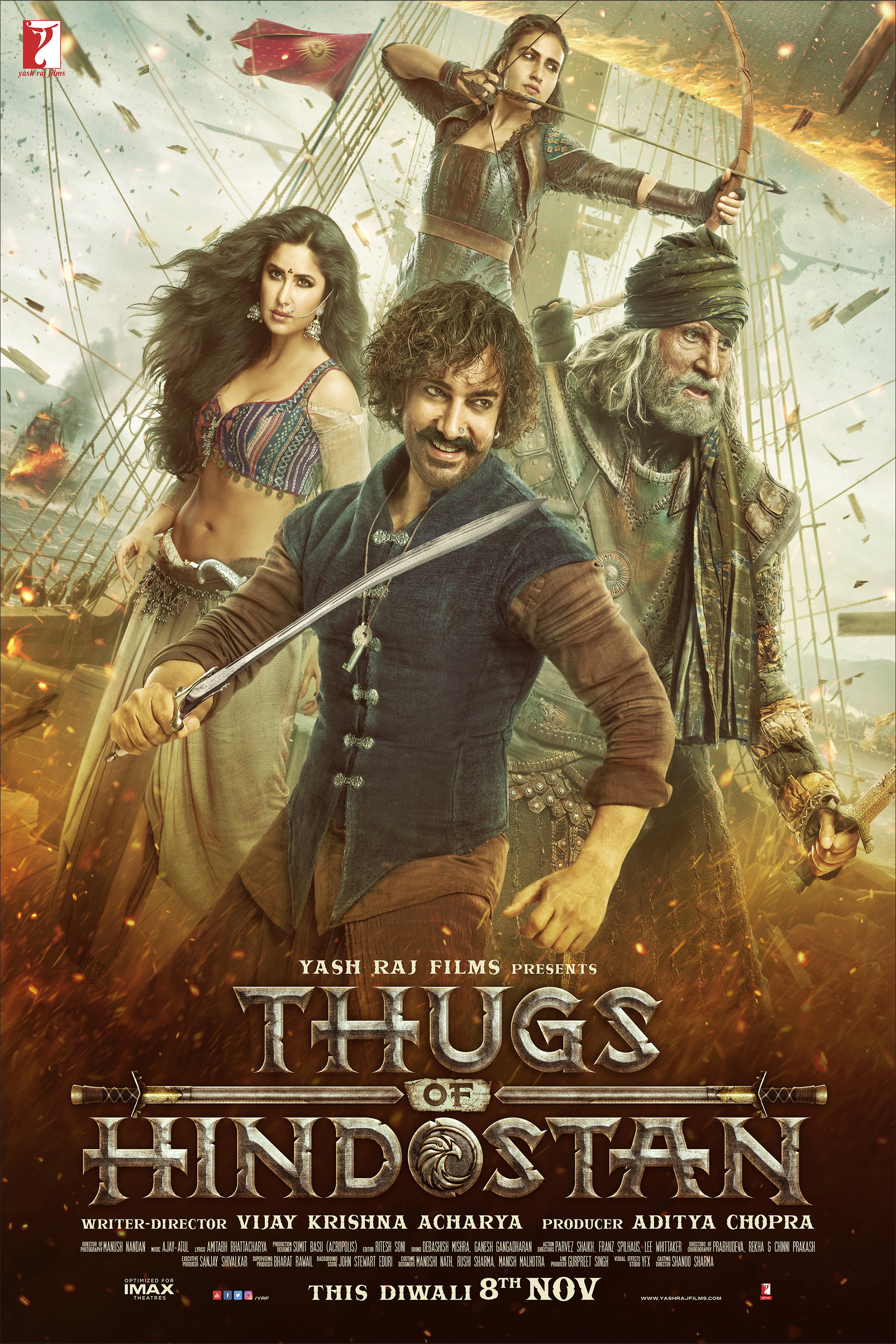 Thugs of Hindostan (2018) Hindi Movie 1080p | 720p | 480p HDRip ESub Download
