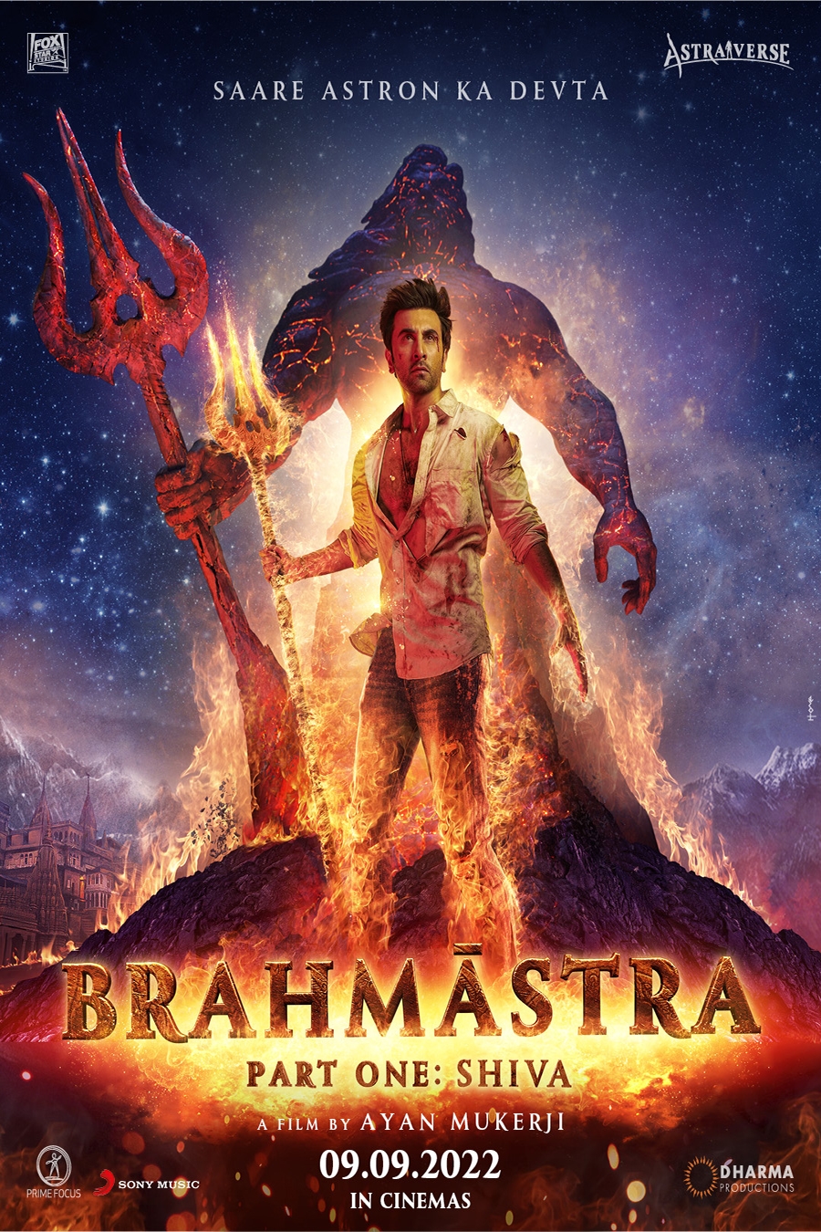Poster of Brahmastra Part One: Shiva (Hindi)