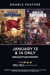 Poster of The Death of Superman / Reign of the Supermen Double Feature