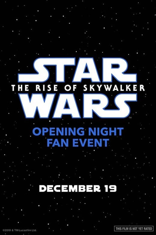 Opening Night Fan Event: Star Wars : The Rise of Skywalker