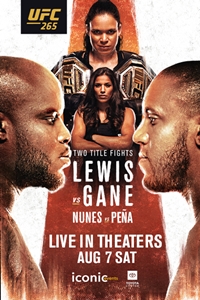UFC 265: Lewis vs. Gane Poster