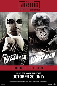 Poster of Wolfman (1941) & The Invisible Man (1933) Double Feature
