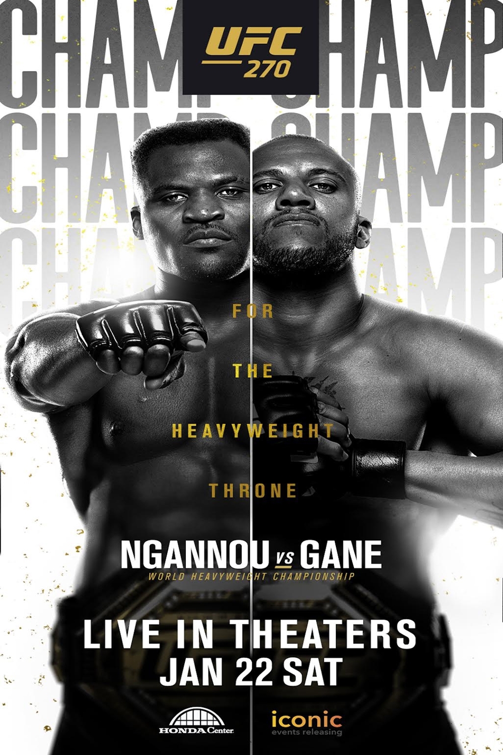 UFC 270: Ngannou vs Gane Poster