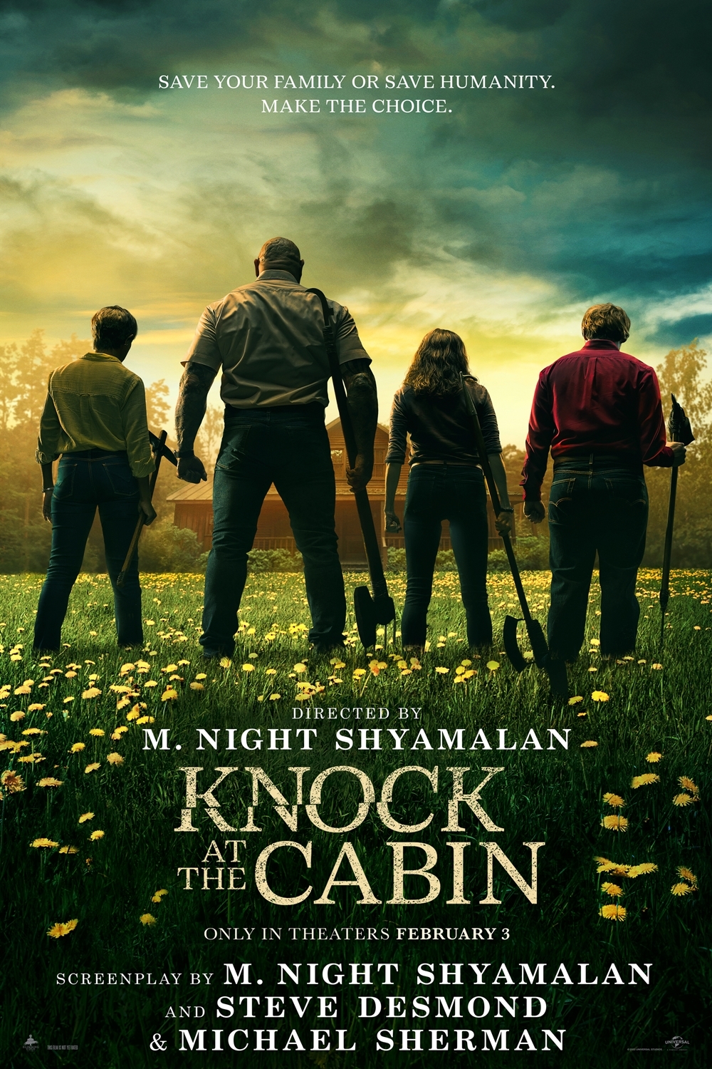 Poster for Knock at the Cabin