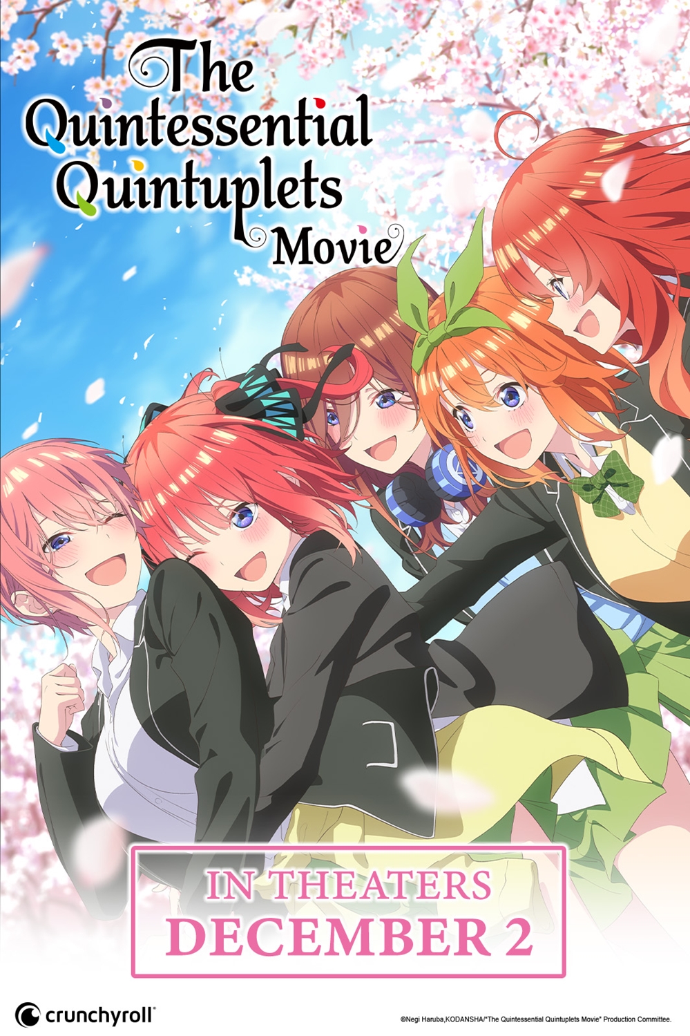 The Quintessential Quintuplets Movie (subtitled) Poster