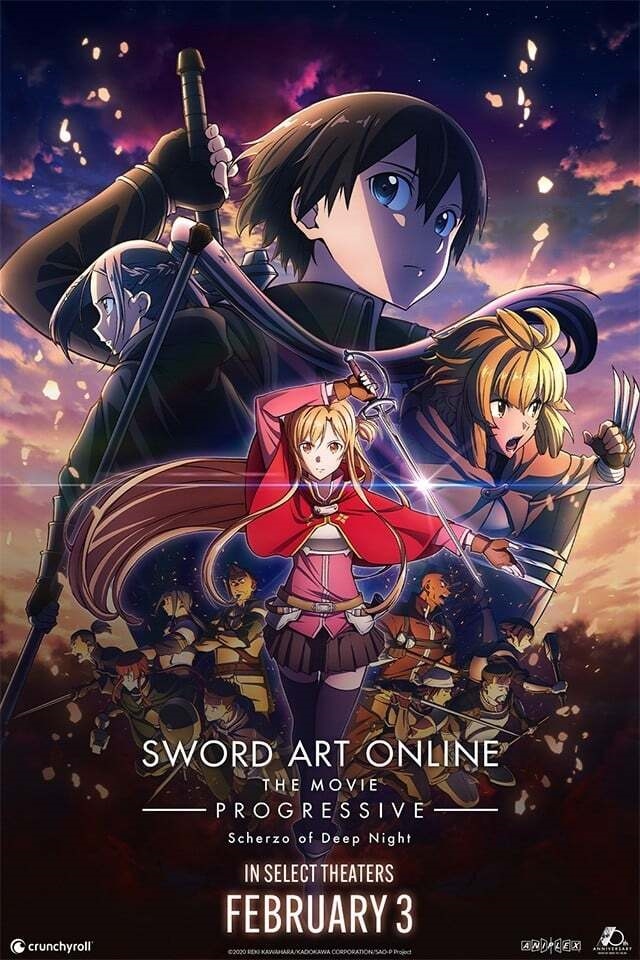 Sword Art Online the Movie Progressive 2 dubbed Movie Times Showbiz