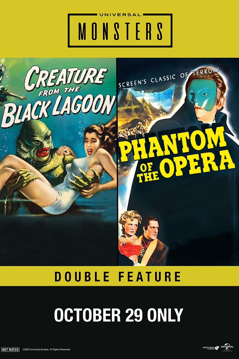 Poster of Creature from the Black Lagoon (1954) & The Phantom of the Opera (1943)