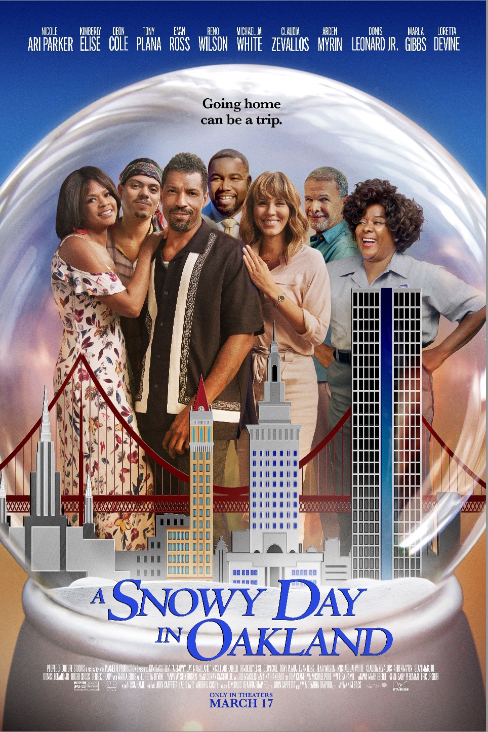 A Snowy Day in Oakland Poster