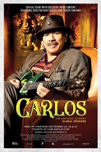 Poster for Carlos: The Santana Journey Global Premiere