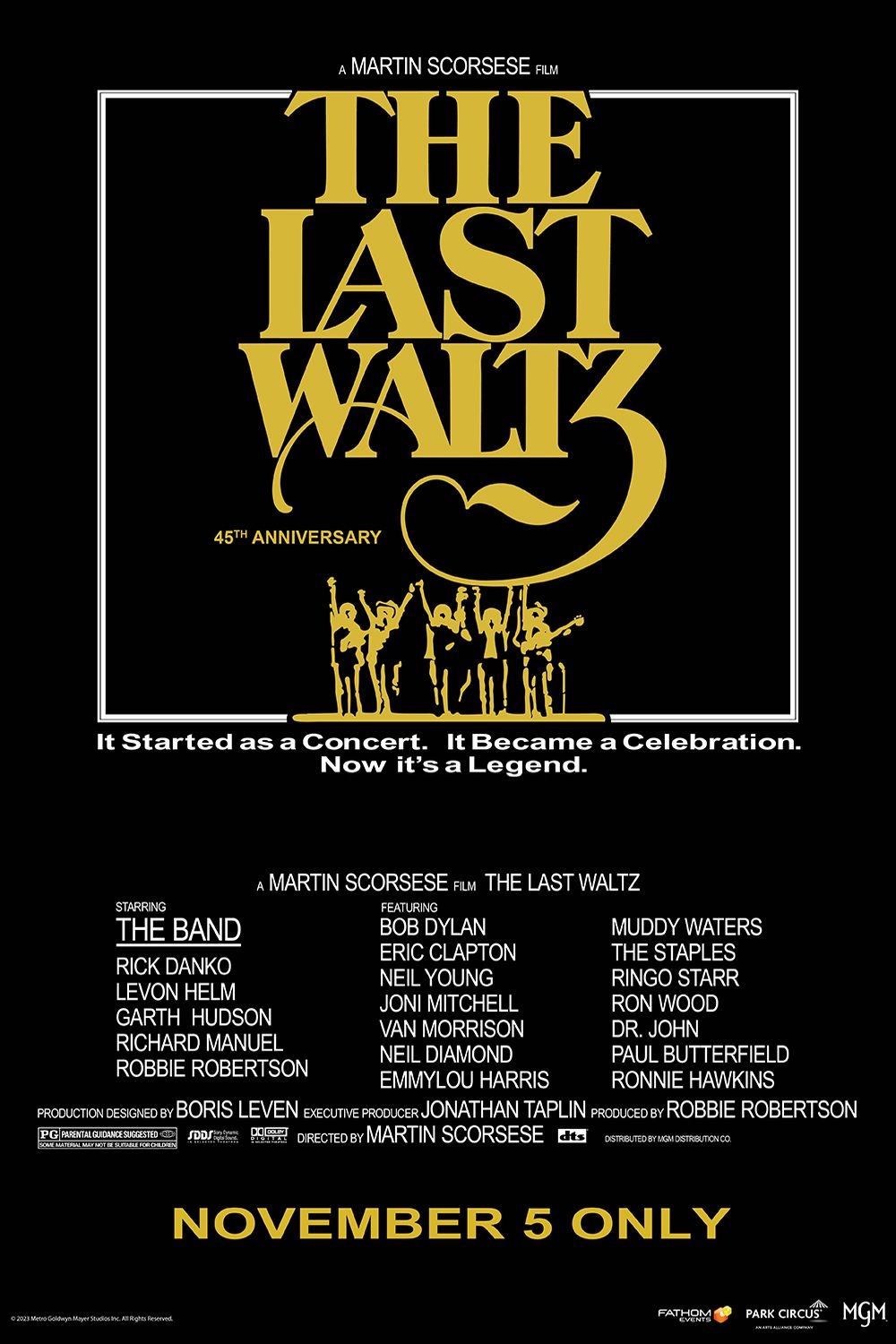 Poster of The Last Waltz 45th Anniversary