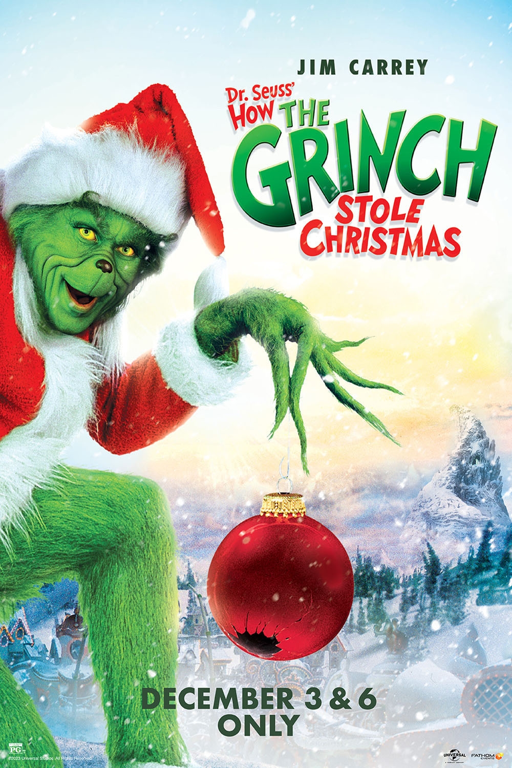 Poster of Dr. Seuss's How the Grinch Stole Christmas (2023 Re-Release)
