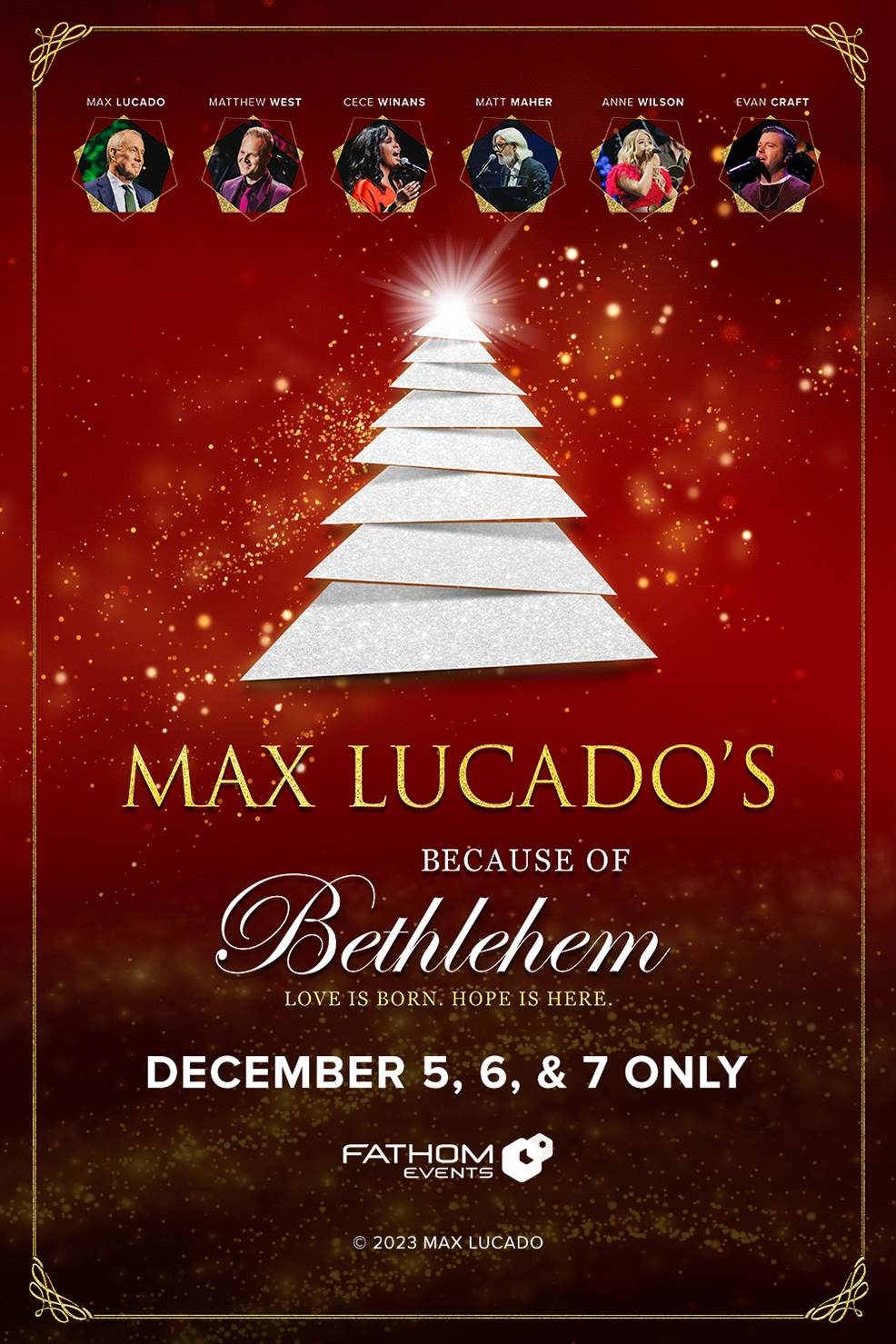 Poster of Max Lucado's Because of Bethlehem