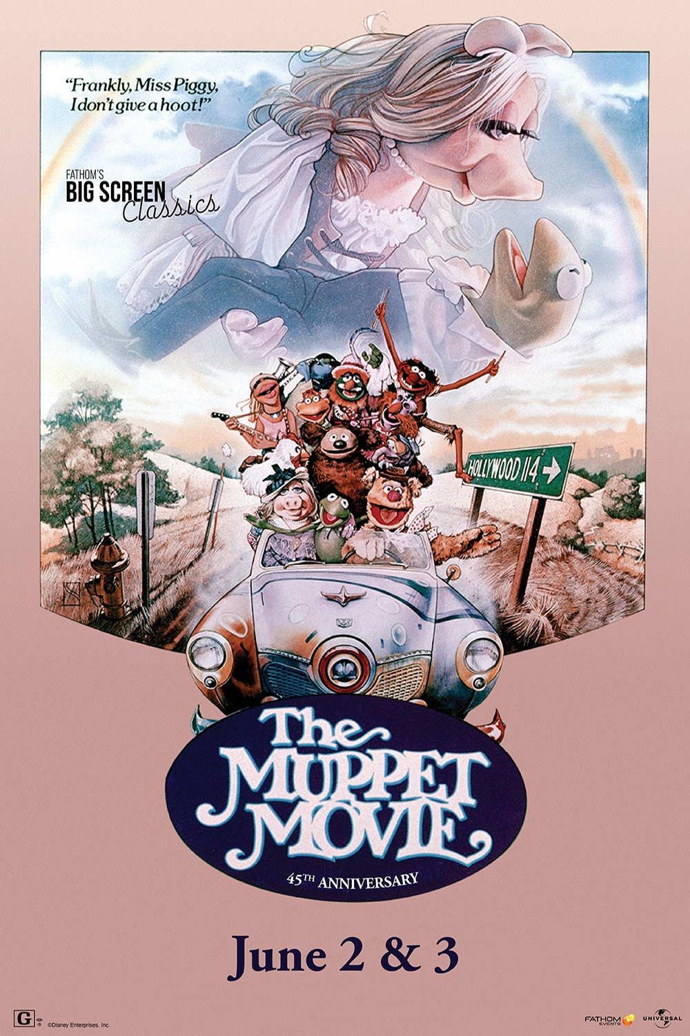 Poster of The Muppet Movie 45th Anniversary