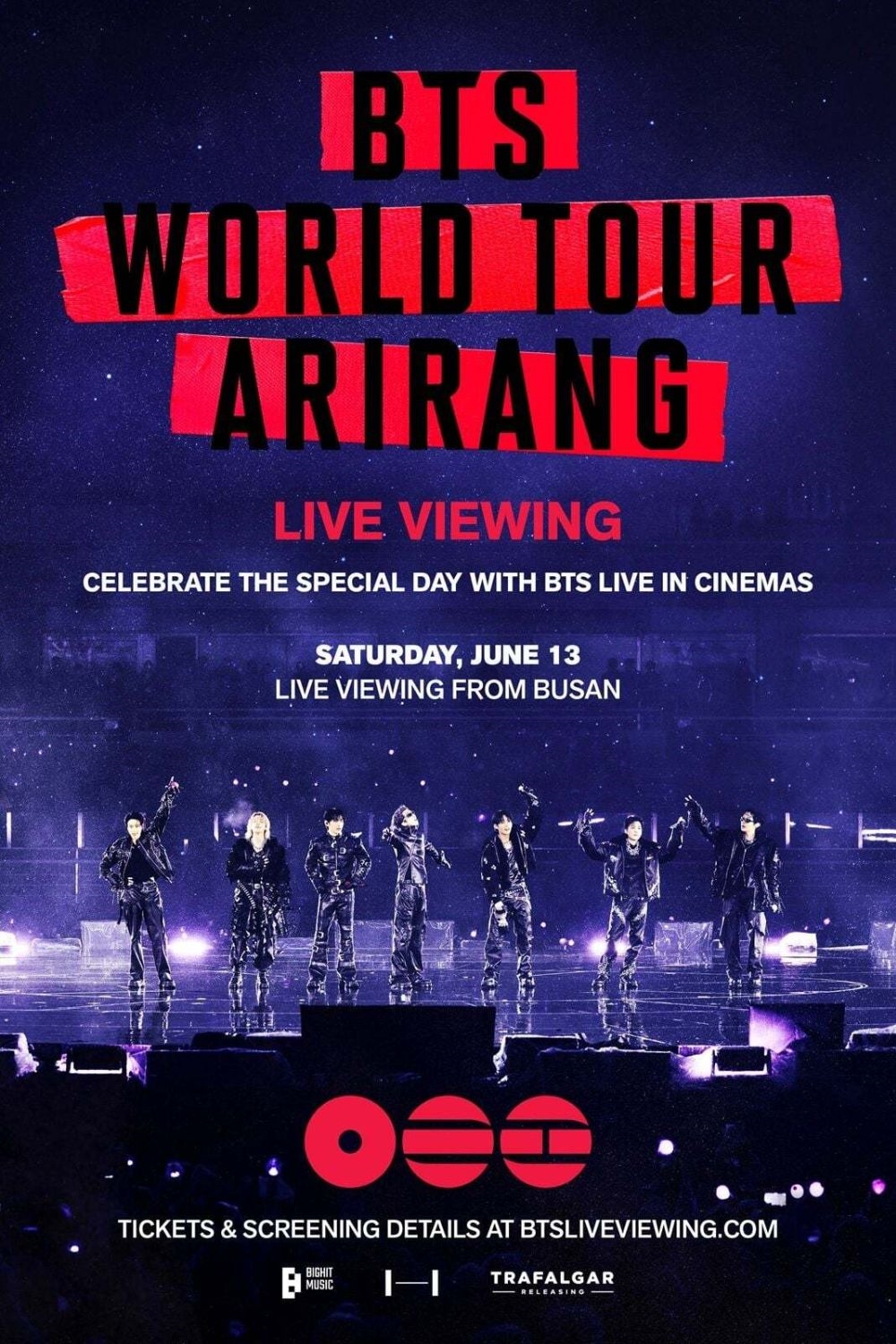 Now Showing BTS WORLD TOUR ARIRANG IN BUSAN: LIVE VIEWING at